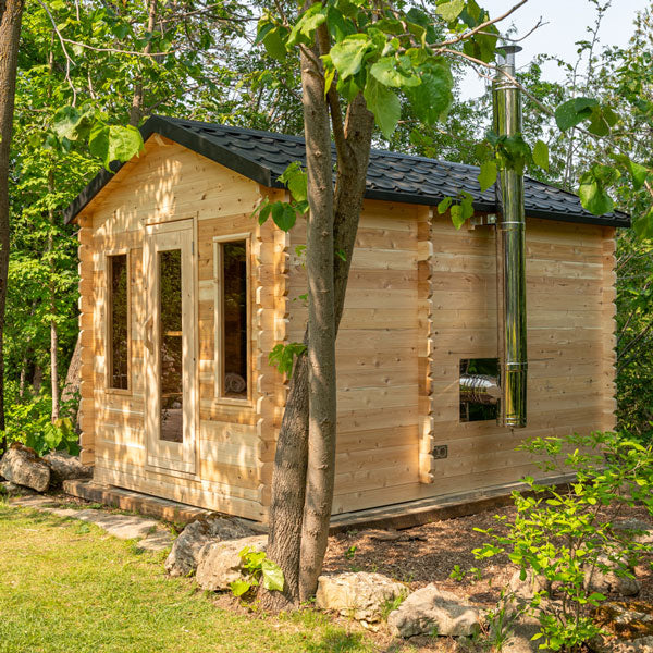 Dundalk LeisureCraft CT Collection 2-6 Person Georgian Cabin Sauna with Changeroom - CTC88CE