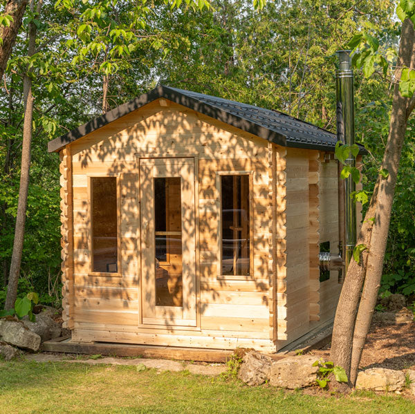 Dundalk LeisureCraft CT Collection 2-6 Person Georgian Cabin Sauna with Changeroom - CTC88CE
