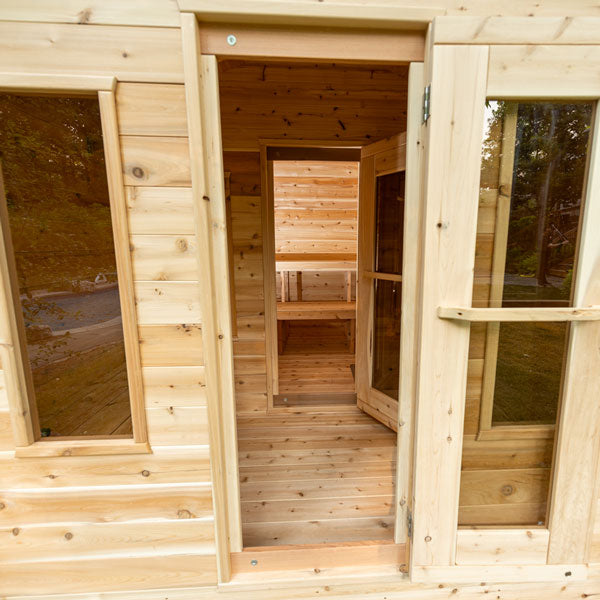 Dundalk LeisureCraft CT Collection 2-6 Person Georgian Cabin Sauna with Changeroom - CTC88CE