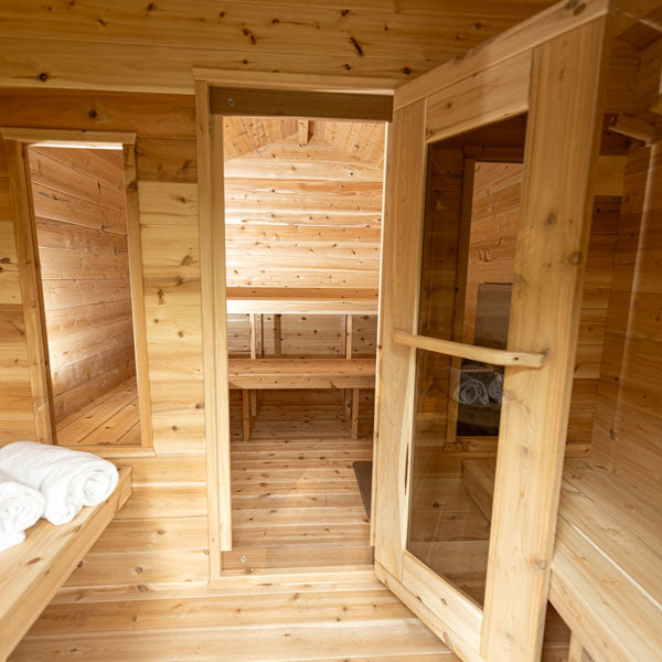 Dundalk LeisureCraft CT Collection 2-6 Person Georgian Cabin Sauna with Changeroom - CTC88CE