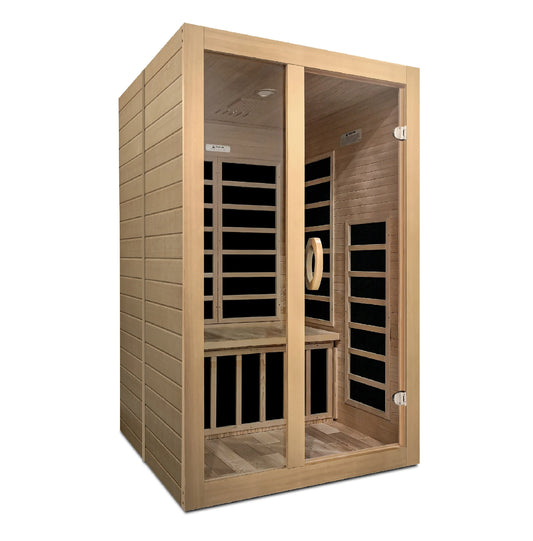 Dynamic saunas Santiago 2- Person Low EMF FAR Infrared Sauna DYN-6209-01