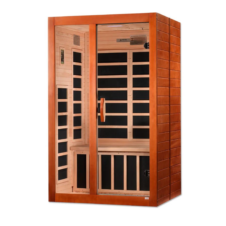 Dynamic saunas Santiago 2 Person Ultra Low EMF FAR Infrared Sauna DYN-6209-02 Elite