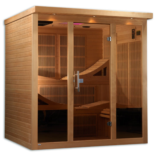 Golden Designs 6-Person Near Zero EMF Far Infrared Sauna GDI-6996-01