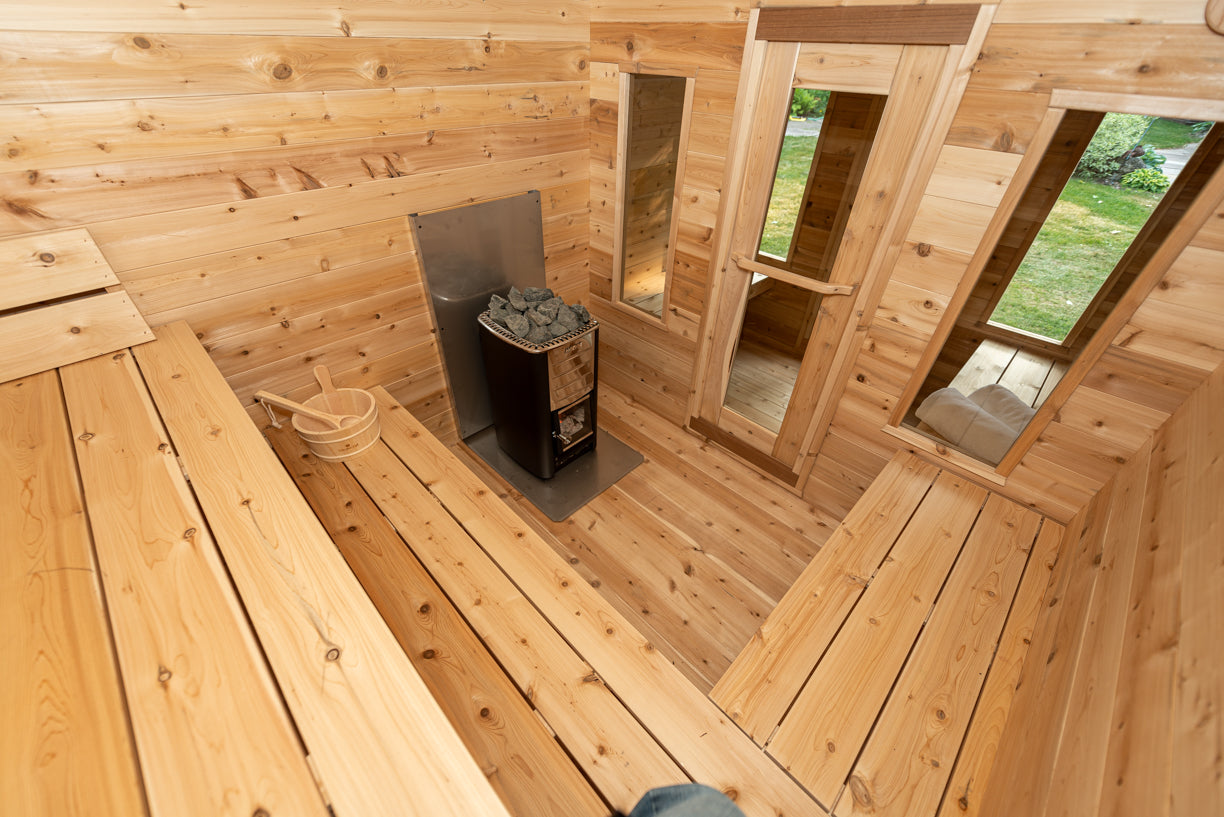 Dundalk LeisureCraft CT Collection Georgian Cabin Sauna with Changeroom - CTC88CW
