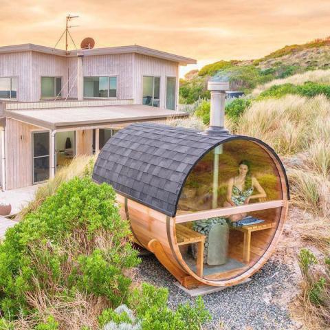 HUUM Barrel Sauna Chimney Kit – Stainless Steel Wood Stove Vent System