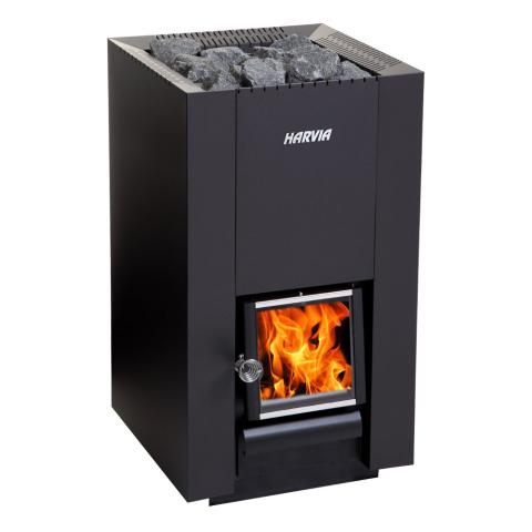Harvia Linear 22 Green Flame GreenFlame Series, 15.7 kW Wood Sauna Stove