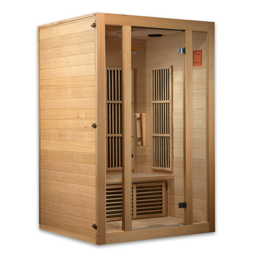 Maxxus "Seattle" MX-J206-01-ZF, 2 person Near Zero EMF FAR Infrared Sauna Canadian Hemlock