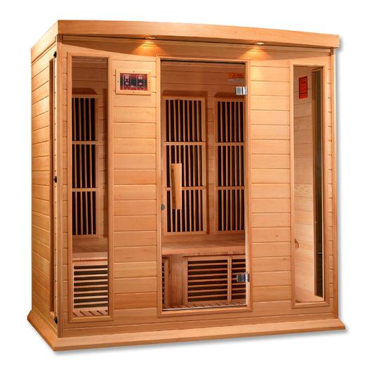 MX-K406-01 Maxxus Low EMF FAR Infrared Sauna Canadian Hemlock