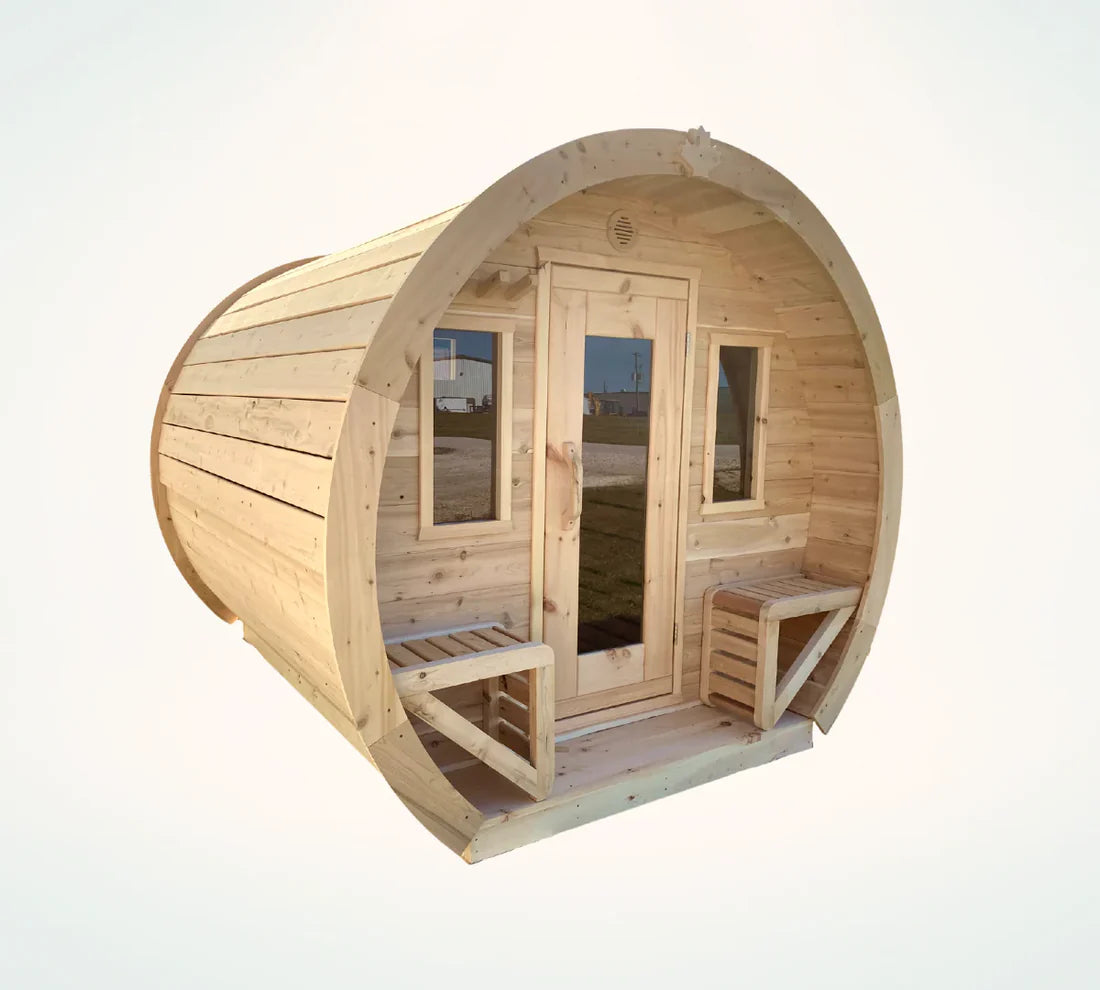 True North Schooner Outdoor Sauna - Red Cedar, White Cedar, Pine Wood