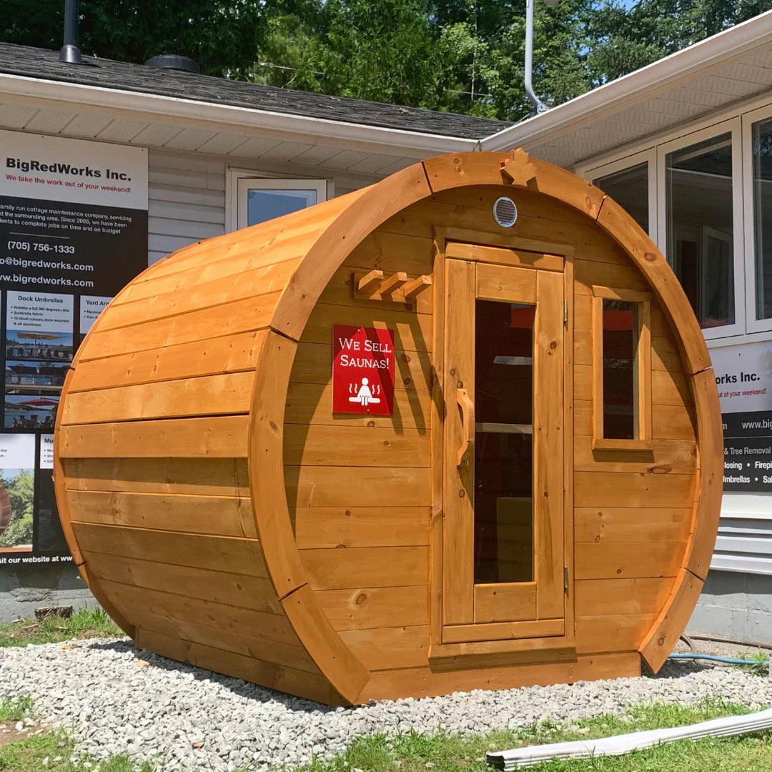 True North Schooner Outdoor Sauna - Red Cedar, White Cedar, Pine Wood