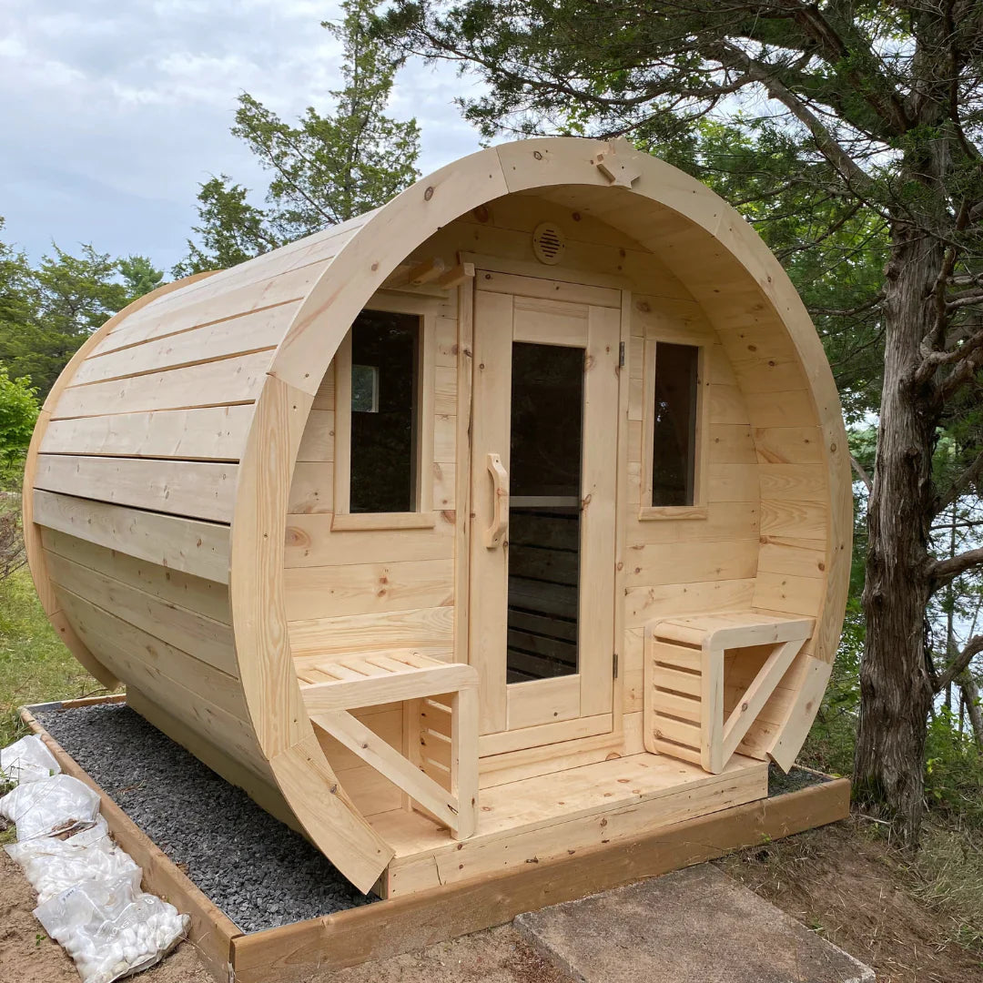 True North Schooner Outdoor Sauna - Red Cedar, White Cedar, Pine Wood