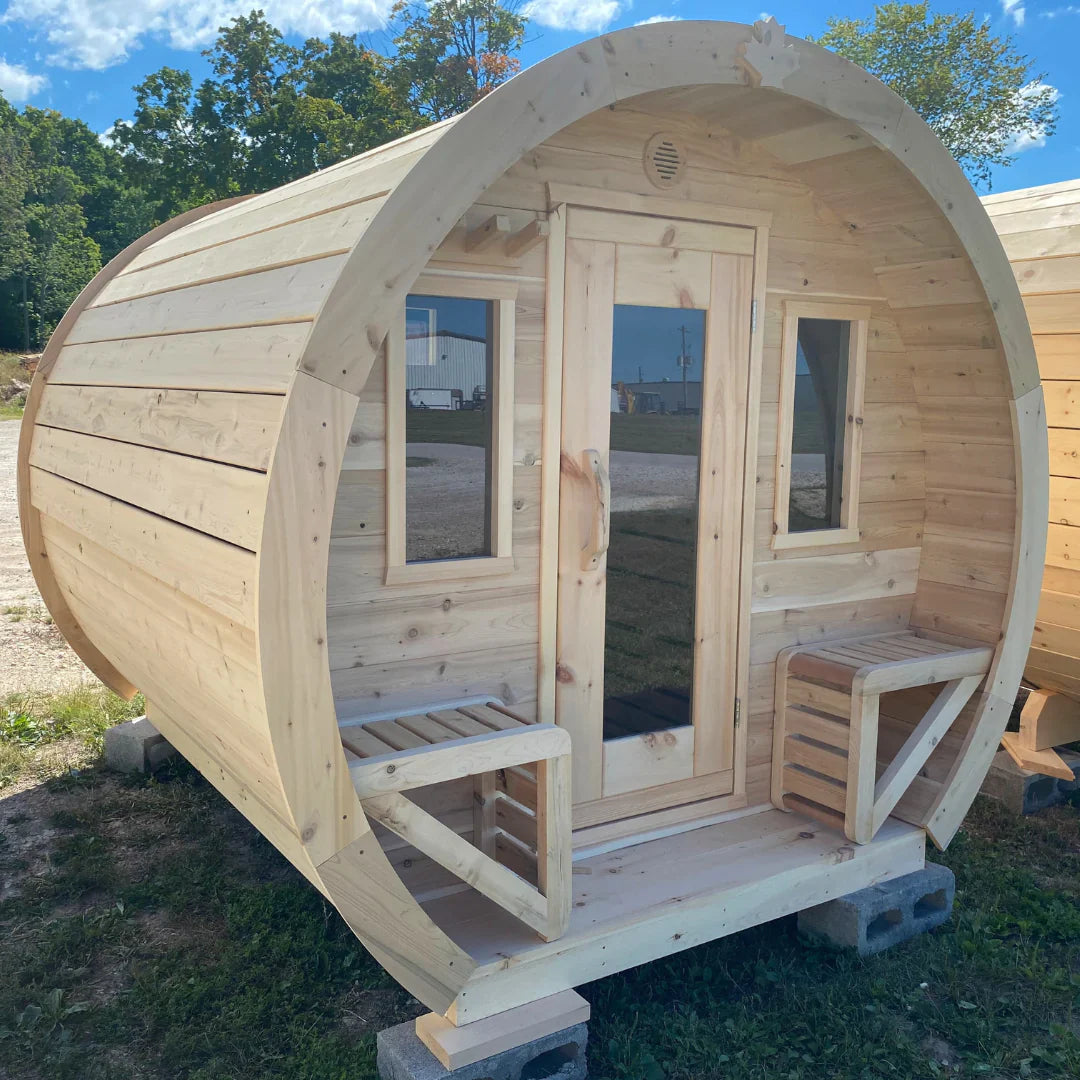 True North Schooner Outdoor Sauna - Red Cedar, White Cedar, Pine Wood