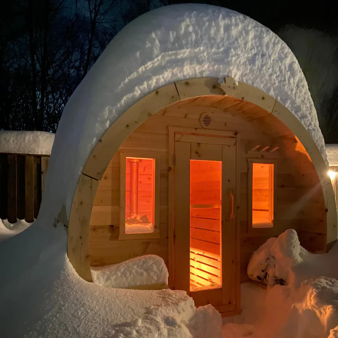 True North Schooner Outdoor Sauna - Red Cedar, White Cedar, Pine Wood