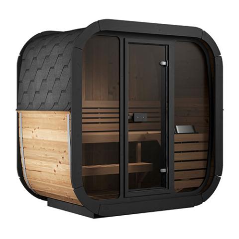 SaunaLife Model CL7G Cube-Series Outdoor Home Sauna Kit, Up to 6 Persons