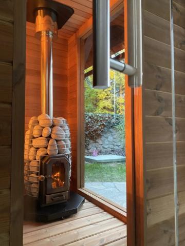HUUM Thru-Ceiling Chimney Kit Sauna Wood Stove Chimney Set, Thru-Ceiling