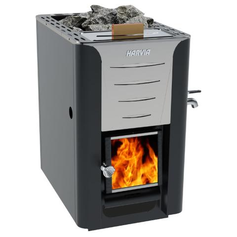 Harvia Pro 20 RS Pro Series RS, 24.1kW, Sauna Wood Stove with Water Tank