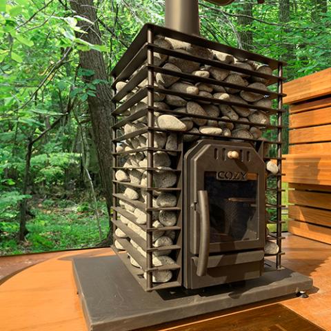 Cozy Heat Quattro Sauna Stove Wood Burning Sauna Stove,18kW