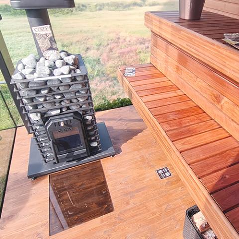 Cozy Heat Quattro Sauna Stove Wood Burning Sauna Stove,18kW
