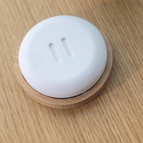 Rento Stone Diffuser – Ceramic Aroma Diffuser with Bamboo Tray | Scandinavian Design