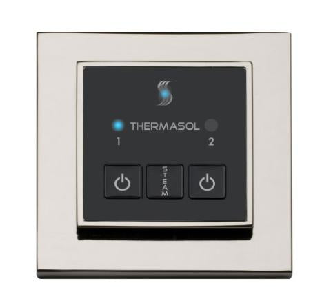 ThermaSol ESM Steam Shower Control, Easy Start Series, Modern Recessed