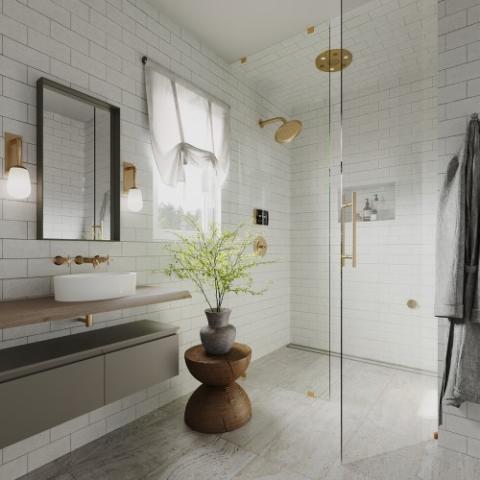 ThermaSol TWPSR SignaTouch Flushmount 5" Steam Shower Control Package