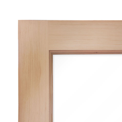 PROSAUNAS Prehung Solid Wood Sauna Door with Insulated Glass