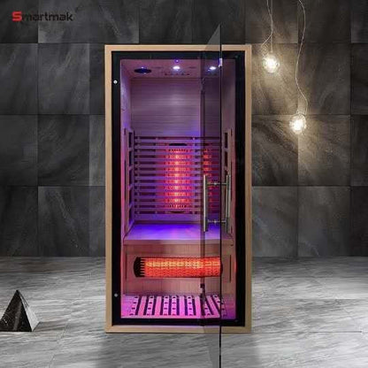 Smartmak®  120V Indoor Infrared Sauna - Refresh 1 (Delivery in 1-2 Weeks)