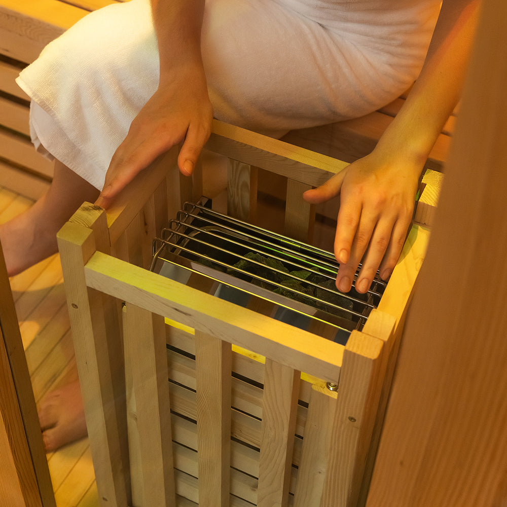 Smartmak® 2 People Indoor Traditional Steam Sauna - Steam 2