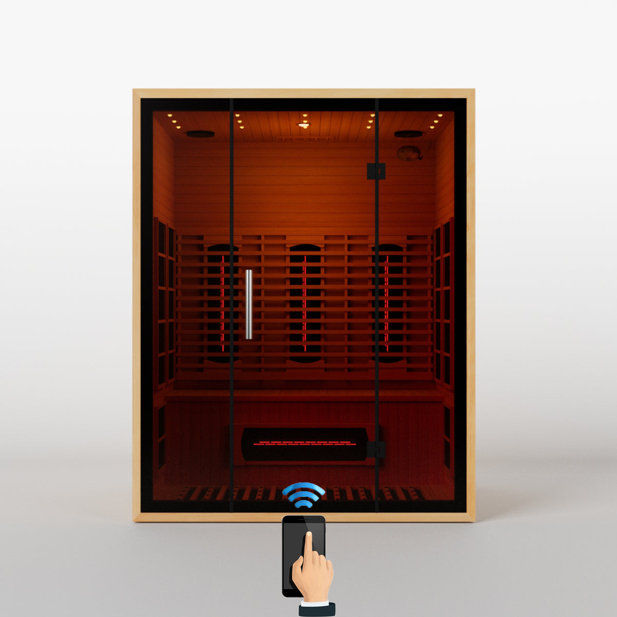 Smartmak® 3 People Indoor Infrared Sauna - Refresh 3 (Delivery in 4-5 Weeks)