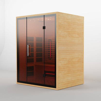 Smartmak® 3 People Indoor Infrared Sauna - Refresh 3 (Delivery in 4-5 Weeks)