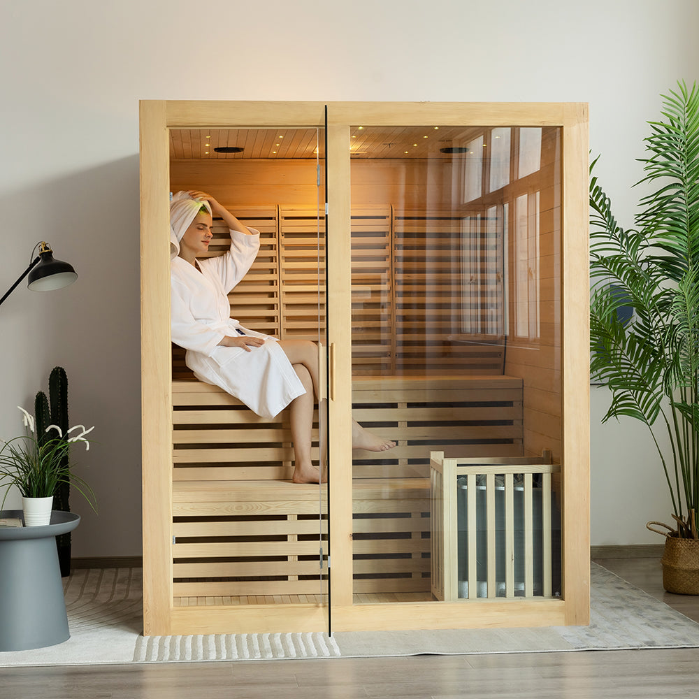 Smartmak® 4 People Indoor Traditional Steam Sauna - Steam 4 (Delivery in 4-5 Weeks)