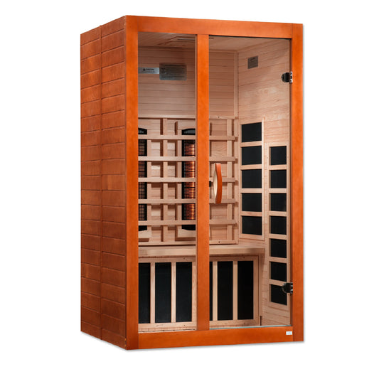 Dynamic saunas Santiago 2 Person Full Spectrum Infrared Sauna - Canadian Hemlock