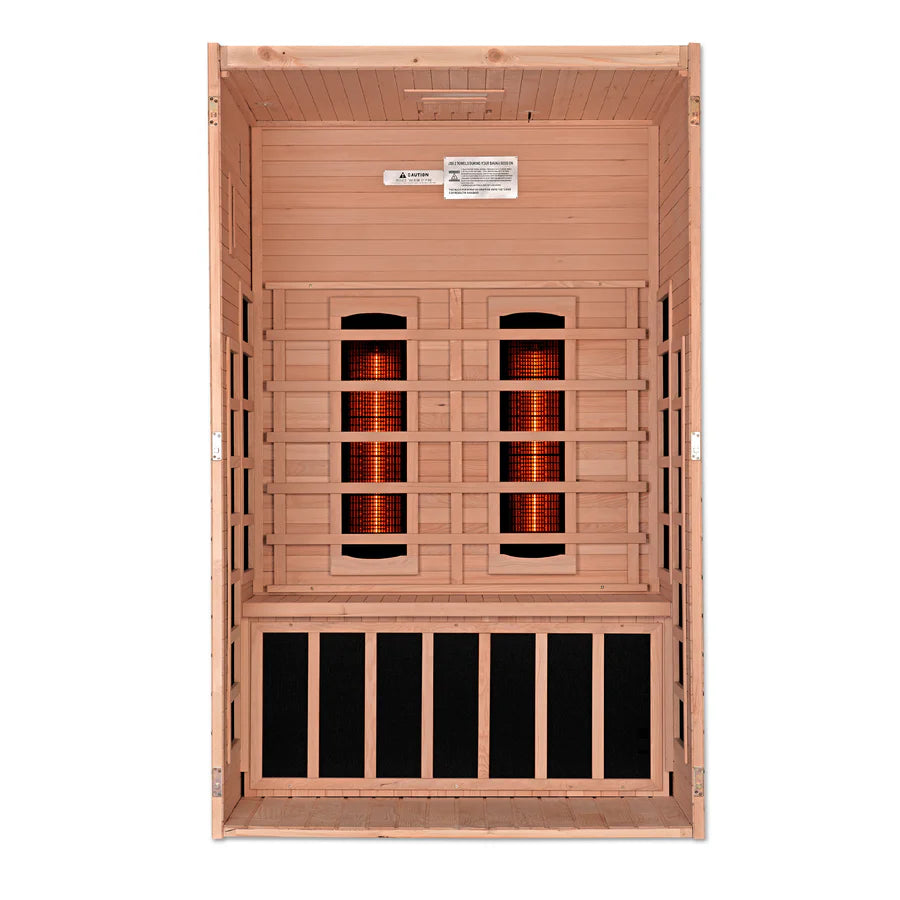 Dynamic saunas Santiago 2 Person Full Spectrum Infrared Sauna - Canadian Hemlock DYN-6209-03 FS
