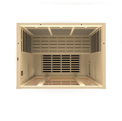 Dynamic saunas Vila 3 Person Ultra Low EMF FAR Infrared Sauna DYN-6315-02 Elite