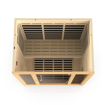 Dynamic saunas Vila 3 Person Ultra Low EMF FAR Infrared Sauna DYN-6315-02 Elite