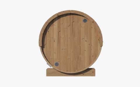 SaunaLife Model E8G Sauna Barrel Glass Front ERGO Series Sauna Barrel 87"D x 81"H, 6-Person, Glass Front
