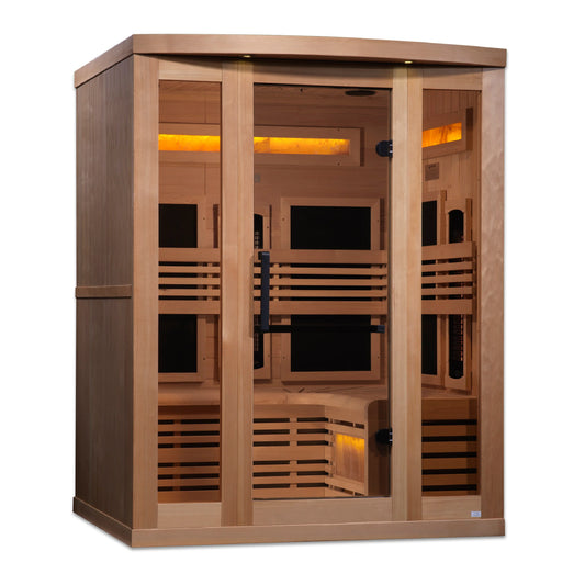 Golden designs Reserve Edition GDI-8230-01 Full Spectrum 3- Person with Himalayan Salt Bar