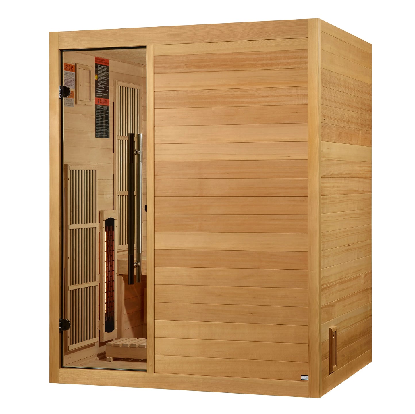 Golden Designs 2025 Soria GDI-8330-01 3 Per Hybrid Sauna (Indoor). Full Spectrum and Harvia Traditional Stove