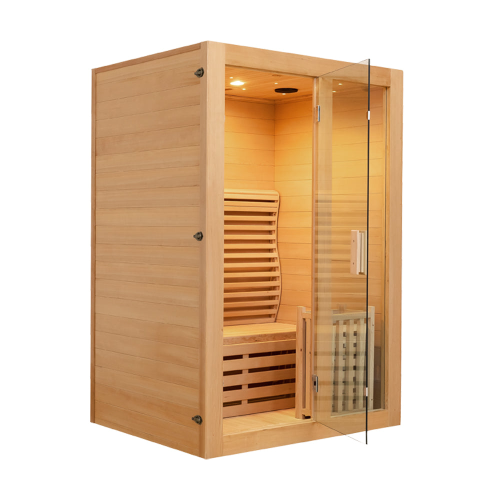 Smartmak® 1 Person Indoor Traditional Steam Sauna - Steam 1 (Delivery in 4-5 Weeks)