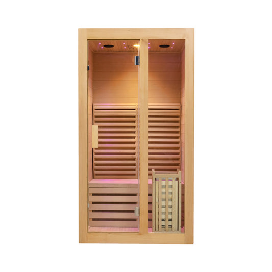 Smartmak® 1 Person Indoor Traditional Steam Sauna - Steam 1 (Delivery in 4-5 Weeks)