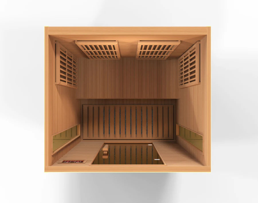 Maxxus "Cholet Edition" 2 Person Near Zero EMF FAR Infrared Sauna - Canadian Red Cedar