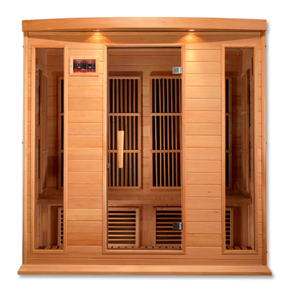 MX-K406-01 Maxxus Low EMF FAR Infrared Sauna Canadian Hemlock