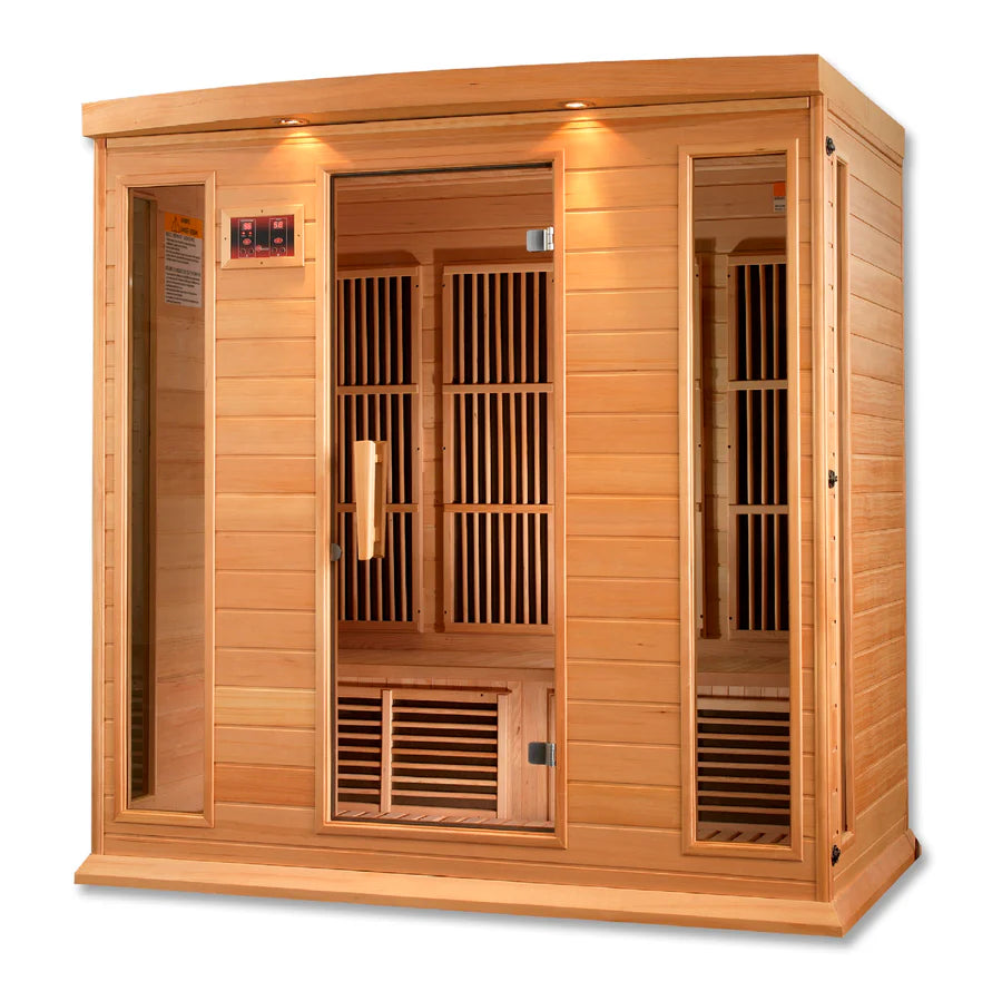 MX-K406-01 Maxxus Low EMF FAR Infrared Sauna Canadian Hemlock