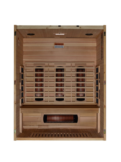 Maxxus "S-Line" 3 Person Full Spectrum IR Sauna (MX-S306-01-FS-PC)