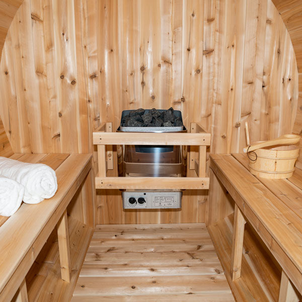 Dundalk Leisurecraft Canadian Timber Collection by Serenity 3-4 Person Barrel Sauna - CTC2245W