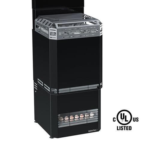 Saunum Air L 10 Air L Series, 9.8kW Sauna Heater w/Climate Equalizer, Black