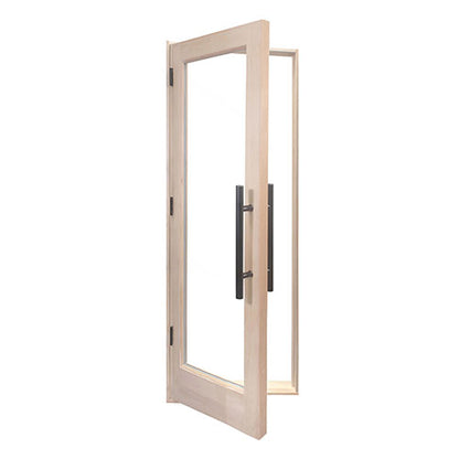PROSAUNAS Prehung Solid Wood Sauna Door with Insulated Glass