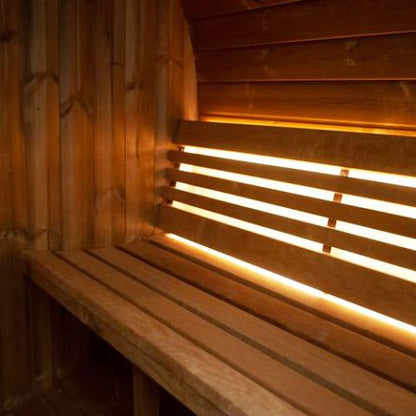 SaunaLife Model E8 Sauna Barrel ERGO Series 6-Person Sauna Barrel 87"L x 81"D
