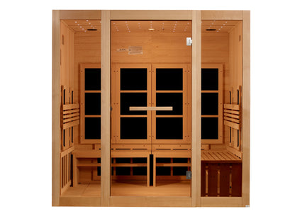 ***New 2026 Model*** Golden Designs 8 Person Full Spectrum Near Zero EMF FAR IR Sauna (GDI-6880-03 FS)