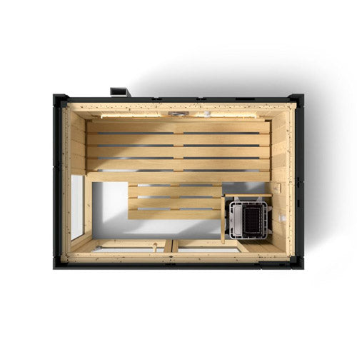 Kohler C1 Indoor Sauna Kit, Graphite Grey, Up to 5 Persons